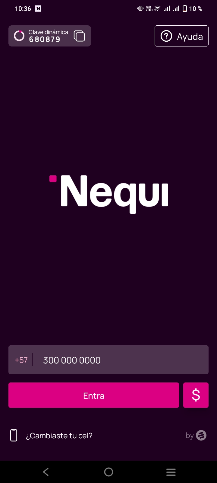 Pantalla de Login